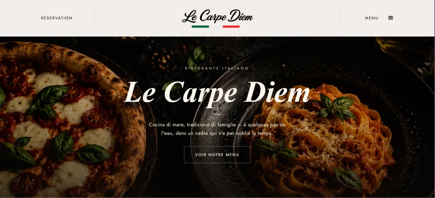 Page d’accueil Le Carpe Diem
